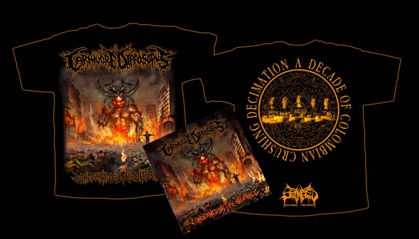 CARNIVORE DIPROSOPUS- Condemned CD/T-SHIRT PACKAGE LARGE